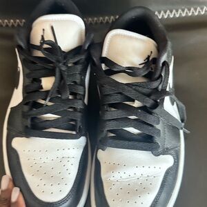 Jordan Women’s Black and White Low-Top Sneakers